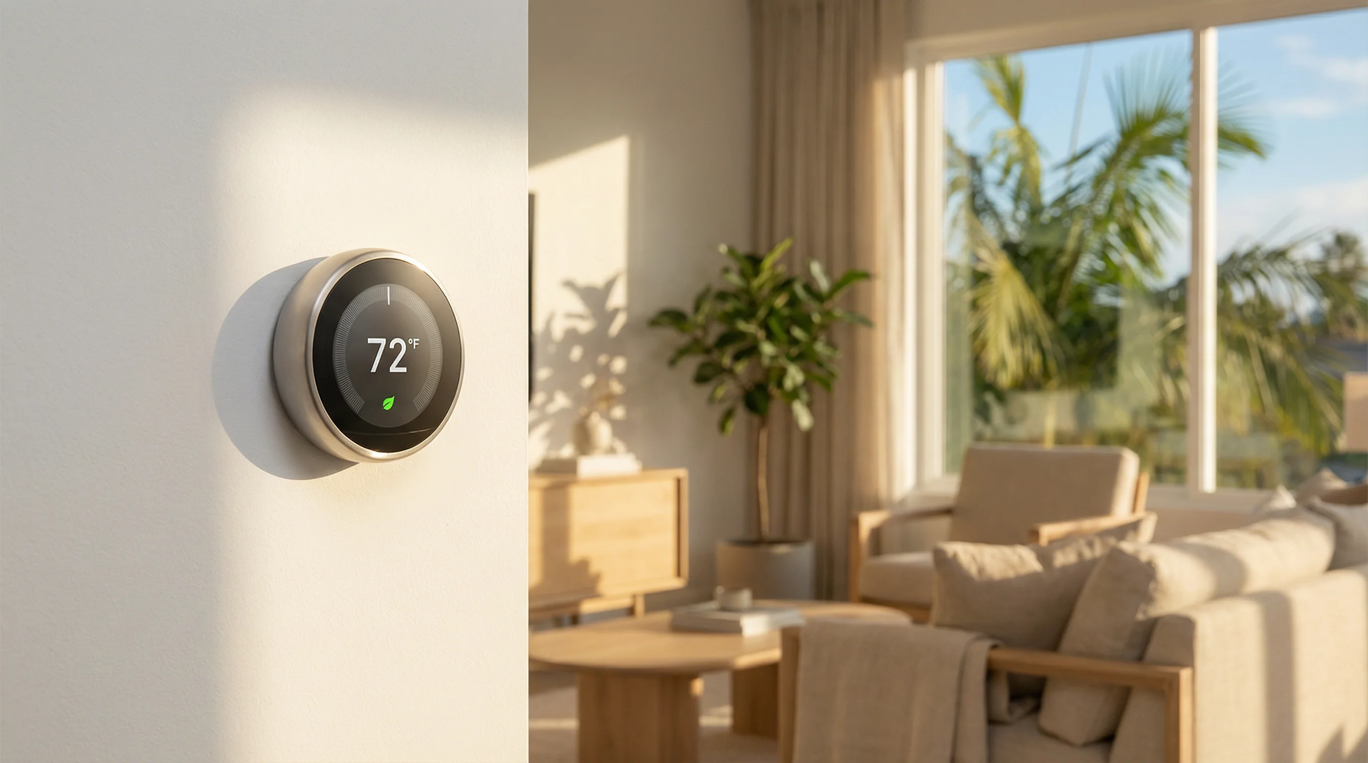 Thermostat in a Tampa home